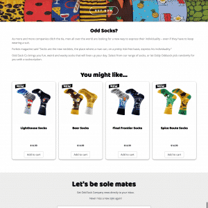 Odd Sock Co Home Page